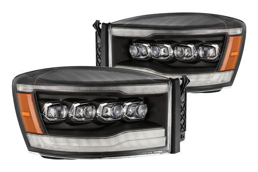 ARex Nova LED Headlights: Dodge Ram (06-08) - Alpha-Black (Set)