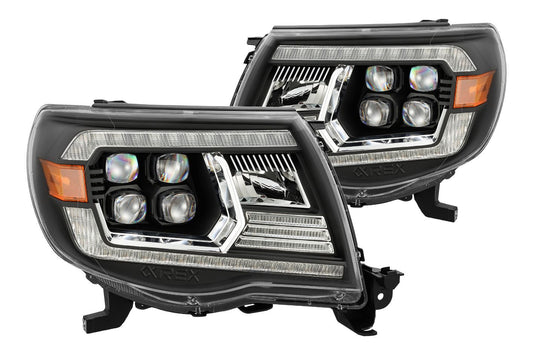 ARex Nova LED Headlights: Toyota Tacoma (05-11) - Black (Set)