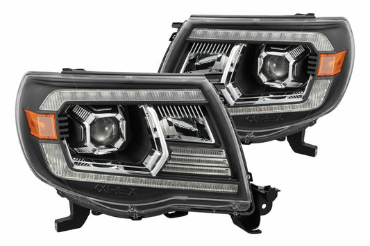 ARex Luxx LED Headlights: Toyota Tacoma (05-11) - Chrome (Projector Ver / Set)