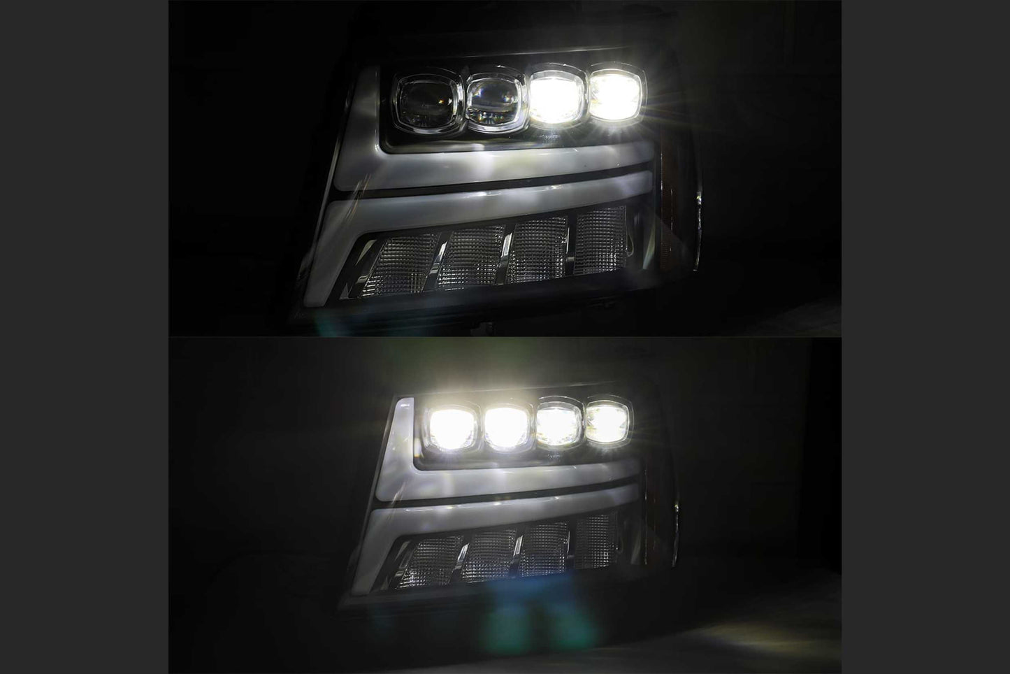 ARex Nova LED Headlights: Chevy Tahoe/Suburban/Avalanche (07-13) - Black (Set)