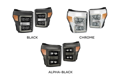 Faros delanteros LED ARex Nova: Ford Super Duty (11-16) - Cromados (juego)