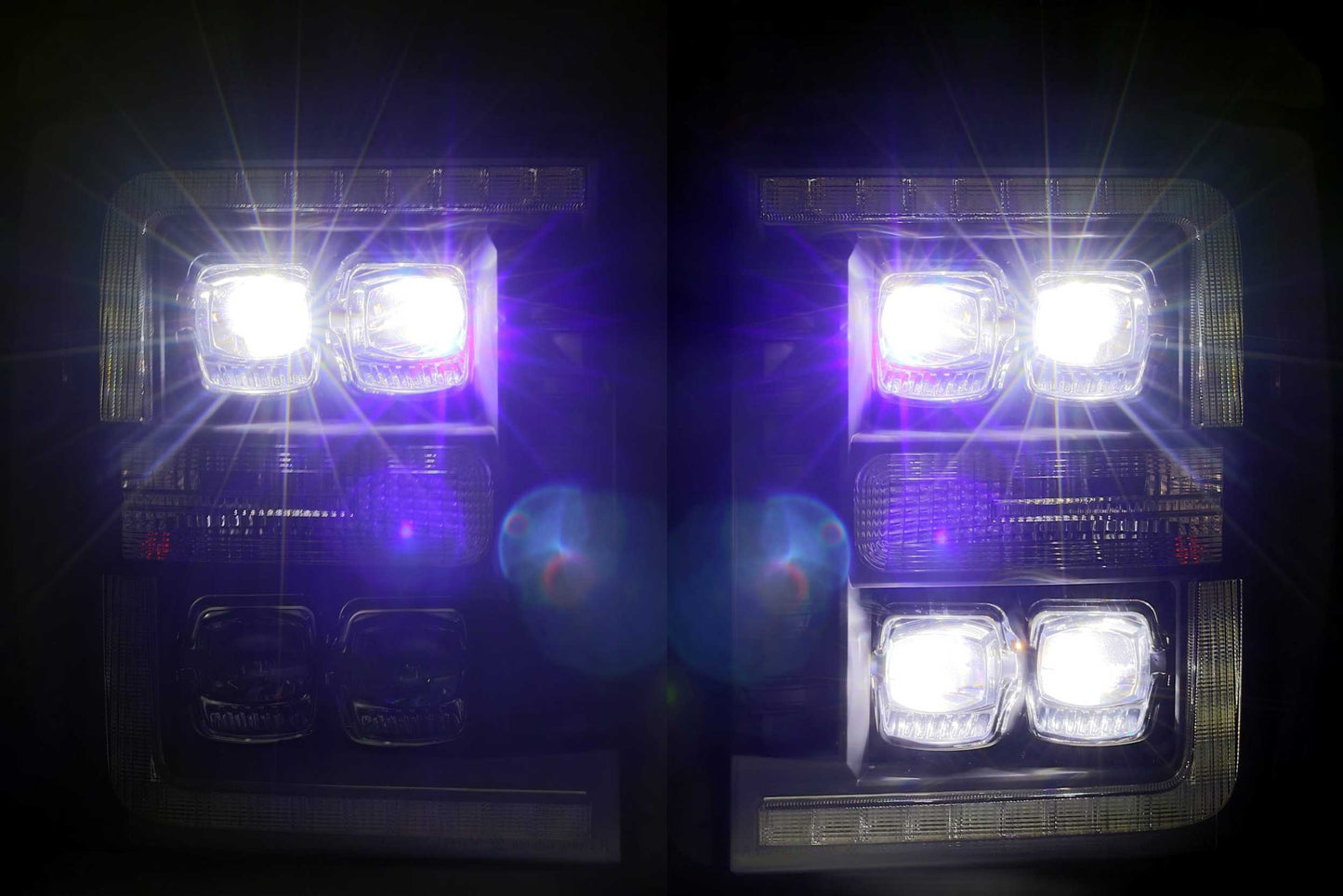 Faros delanteros LED ARex Nova: Ford Super Duty (11-16) - Cromados (juego)