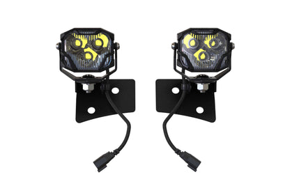 Morimoto Ditch Light Brackets: Wrangler JK (07-17)