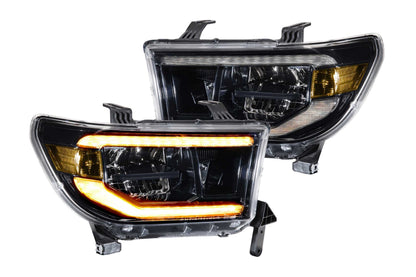 XB LED Headlights: Toyota Tundra (07-13) (Pair / ASM / Amber DRL)