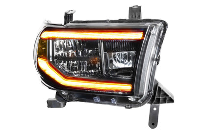 XB LED Headlights: Toyota Tundra (07-13) (Pair / ASM / Amber DRL)