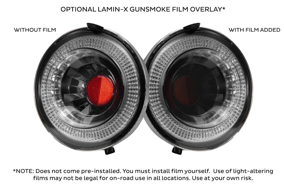 LaminX: Smoked Tail Center Lens Covers (C6 Corvette) (4 Pc Set)