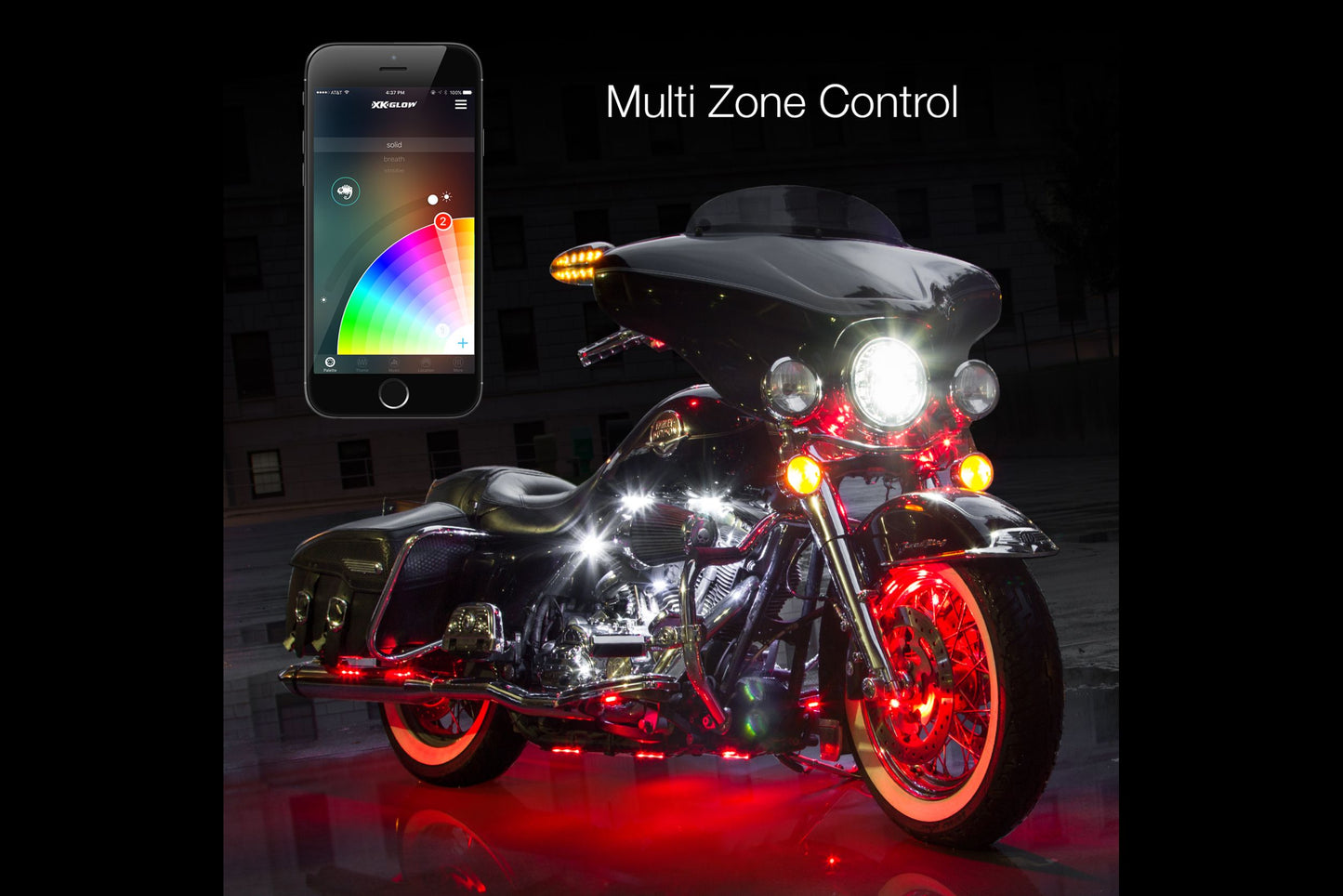 XKChrome RGB LED MC Accent Light Kit: 10x Pods, 8x 10in Strips