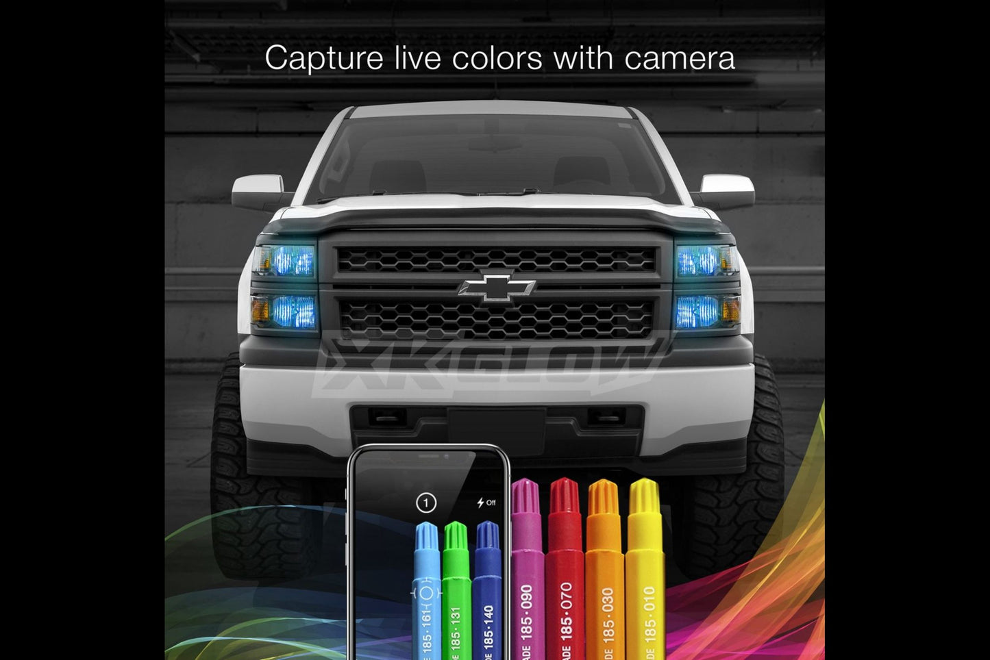 XKChrome RGB LED Bulbs: 9004 w/ Controller (Pair)