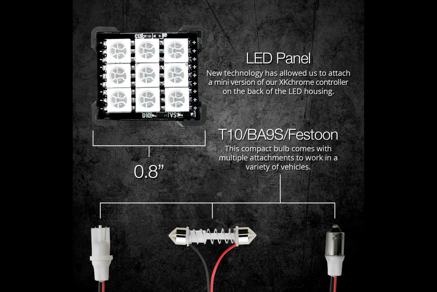 XKChrome RGB LED Festoon Bulb Kit