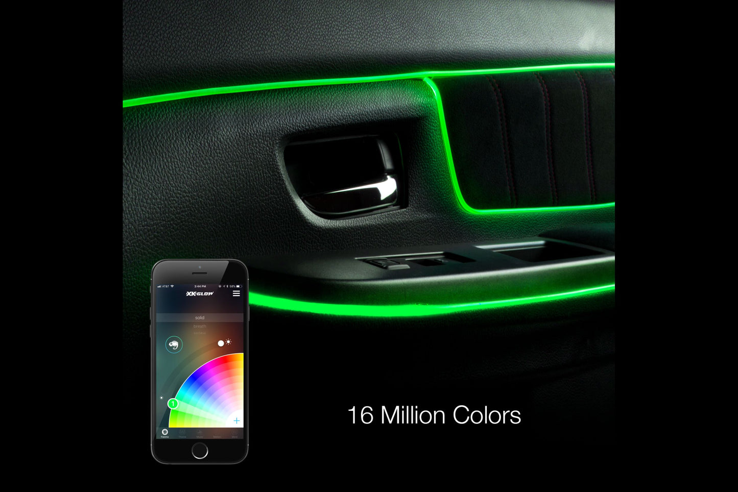 XKChrome RGB LED Fiber Optic Accent Kit: 6x 6ft Strips