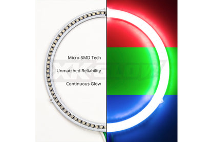 XKChrome RGB LED Halo Kit: 100mm (w/ Controller) (Pair)