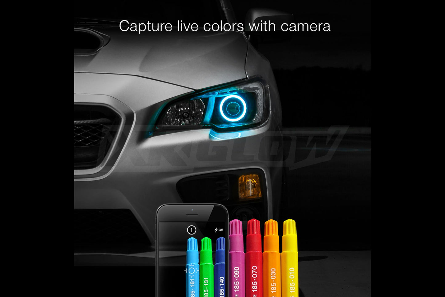 XKChrome RGB LED Halos: 50mm (w/o Controller) (Pair)