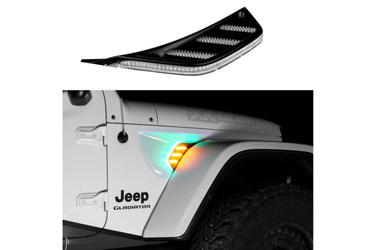 Kit de luces de ventilación para Jeep XKGlow: ámbar