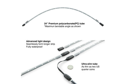 XKChrome RGB LED Underglow Kit: 8x 24in, 6x 10in Tubes