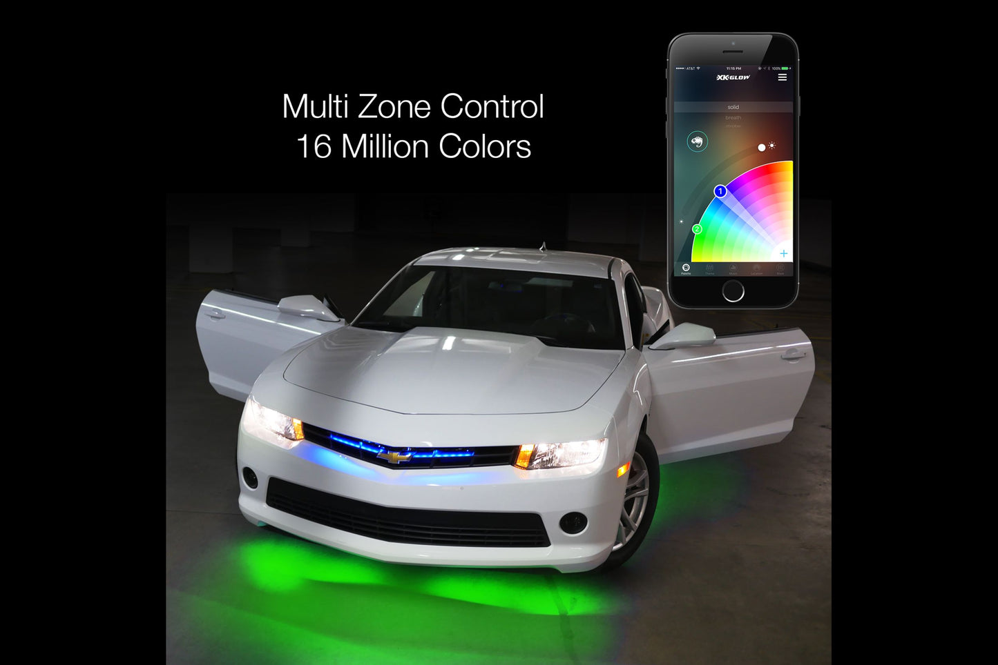 XKChrome RGB LED Underglow Kit: 8x 24in Tubes