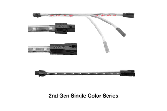 Tira de LED XKGlow 2G: blanca/8 pulgadas