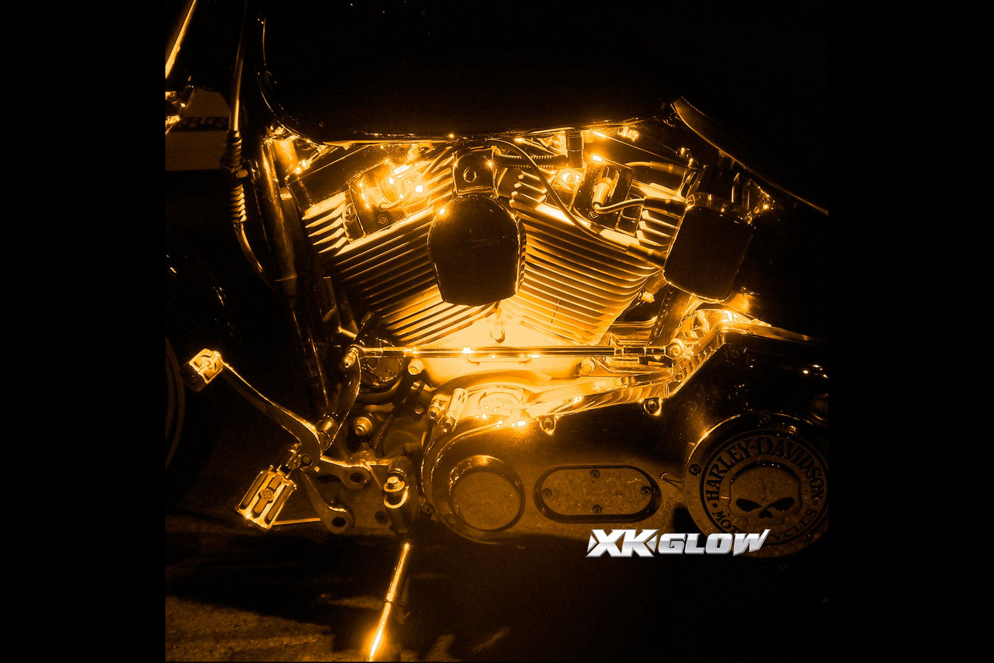 XKGlow Accent Light Kit: 7-Color RGB / 6x Pods, 2x 10in Strips