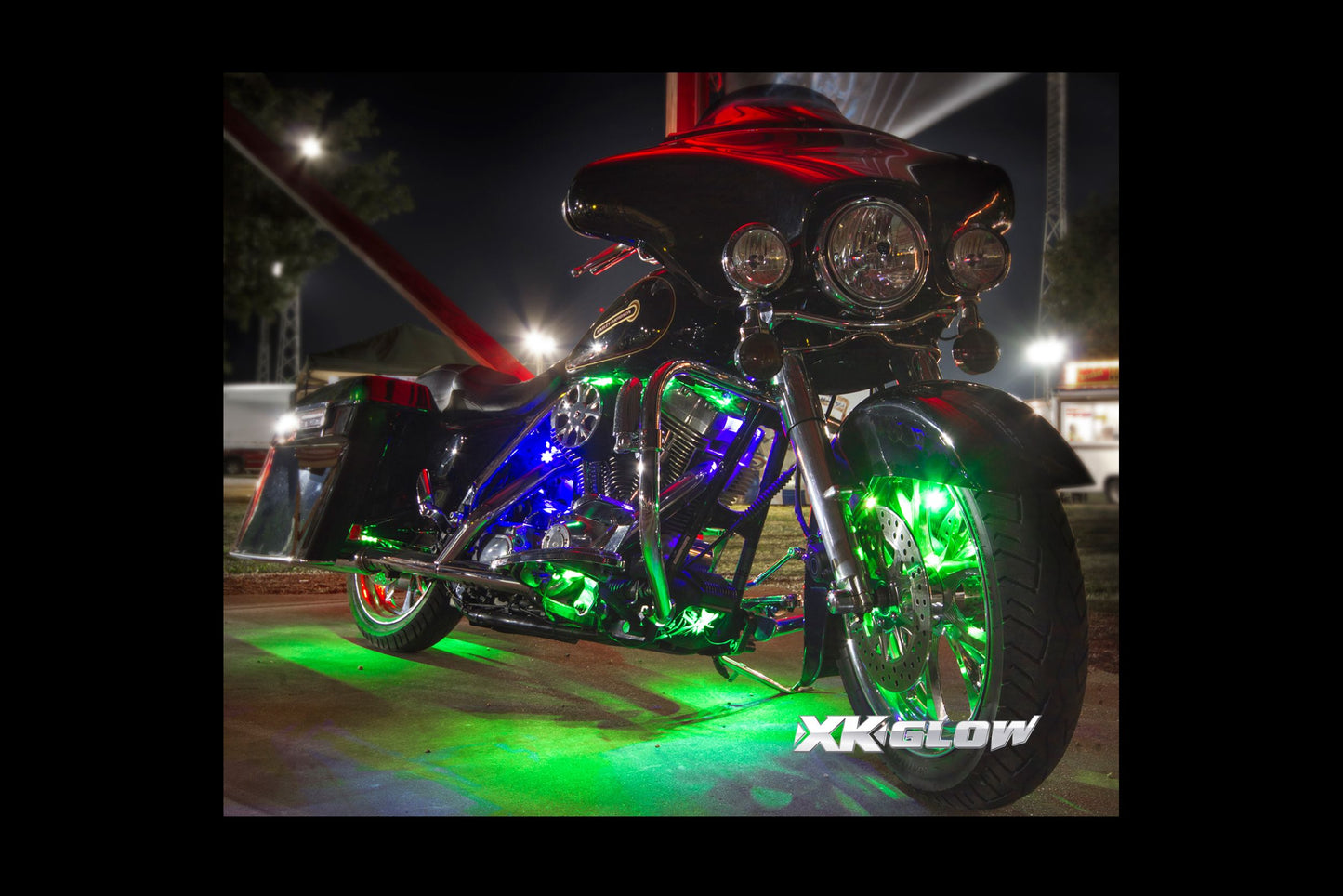 XKGlow Accent Light Kit: 7-Color RGB / 6x Pods, 2x 10in Strips
