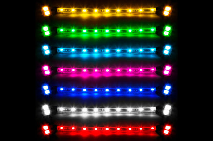 XKGlow Accent Light Kit: Green / 8x Pods, 2x 8in Strips