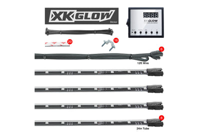 XKGlow Million Color RGB LED Tube: 12in