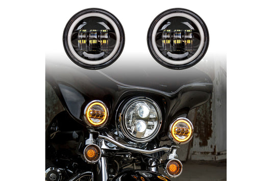 XKGlow Motorrad Highway Bar Switchback-Fahrlichter: Chrom