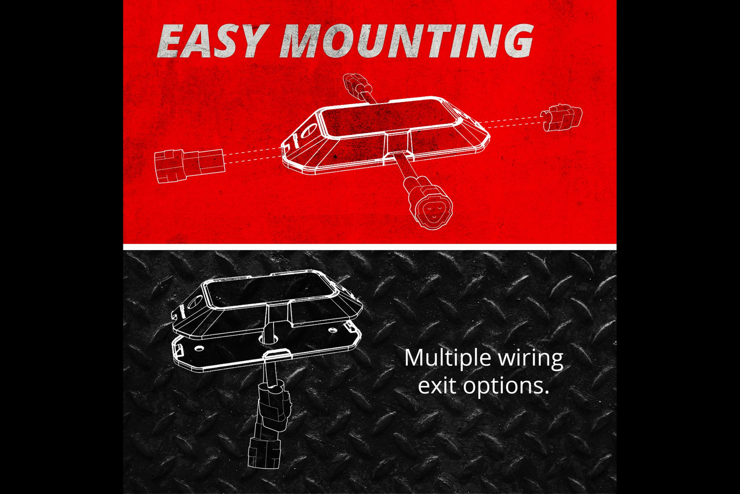 XKGlow UTV Street Legal Conversion Kit: 2x White, 2x Red, 4x Amber Pods