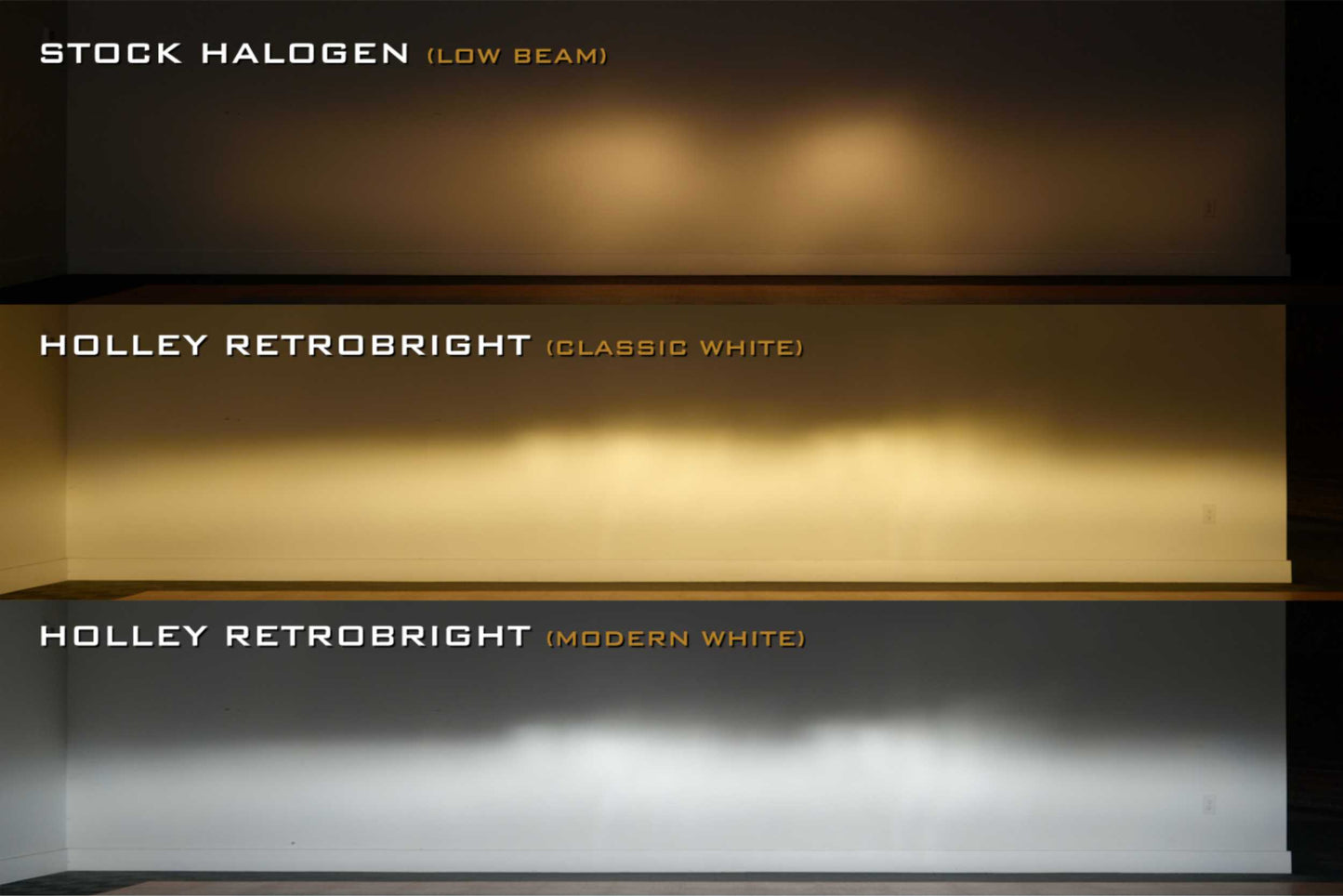 Holley RetroBright Headlight: Modern White (5x7" Rectangle)