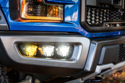 4Banger LED-Dreifach-Nebelscheinwerfer-Kit für Ford Raptor 2017–2020