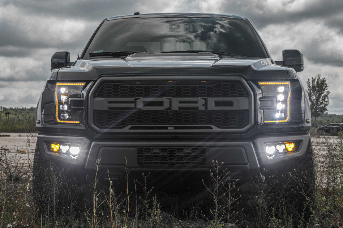 4Banger LED-Dreifach-Nebelscheinwerfer-Kit für Ford Raptor 2017–2020