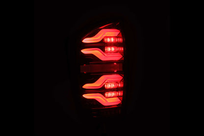 ARex Luxx LED Tails: Toyota Tacoma (16-23)(Black-Red)