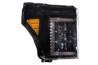 XB LED Headlights: Ford Super Duty (11-16) (Pair / Amber DRL)