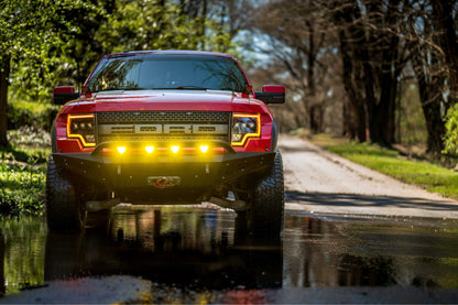 XB LED Headlights: Ford F150 & Raptor (09-14) (Pair / ASM Amber DRL)