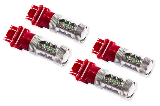 Luz trasera de giro/luz trasera LED para GMC Sierra 1500 2007-2013, bombilla LED XP80 3157, juego de 4 LED rojos Diode Dynamics