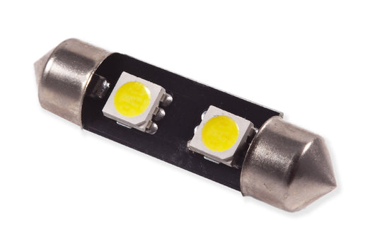 Bombilla LED SMF2 de 36 mm, luz blanca cálida, diodo único dinámico