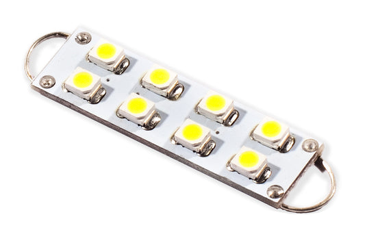 Bombilla LED SML8 de 44 mm, luz blanca fría, diodo único dinámico