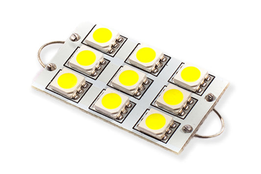 44 mm SML9 LED-Lampe, kaltweiß, Einzeldiode, Dynamik