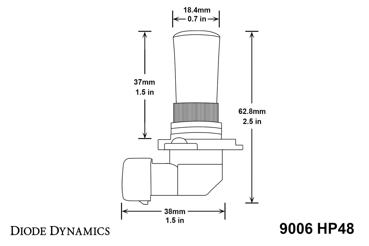 9006 HP48 LED Cool White Pair Diode Dynamics