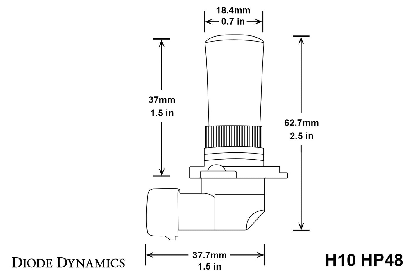 H10 HP48 LED Kaltweiß Paar Diodendynamik