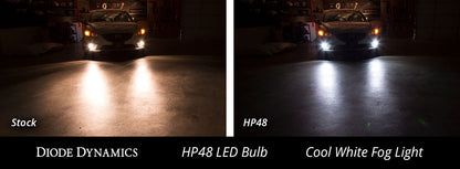 H8 HP48 LED Kaltweiß Paar Diodendynamik