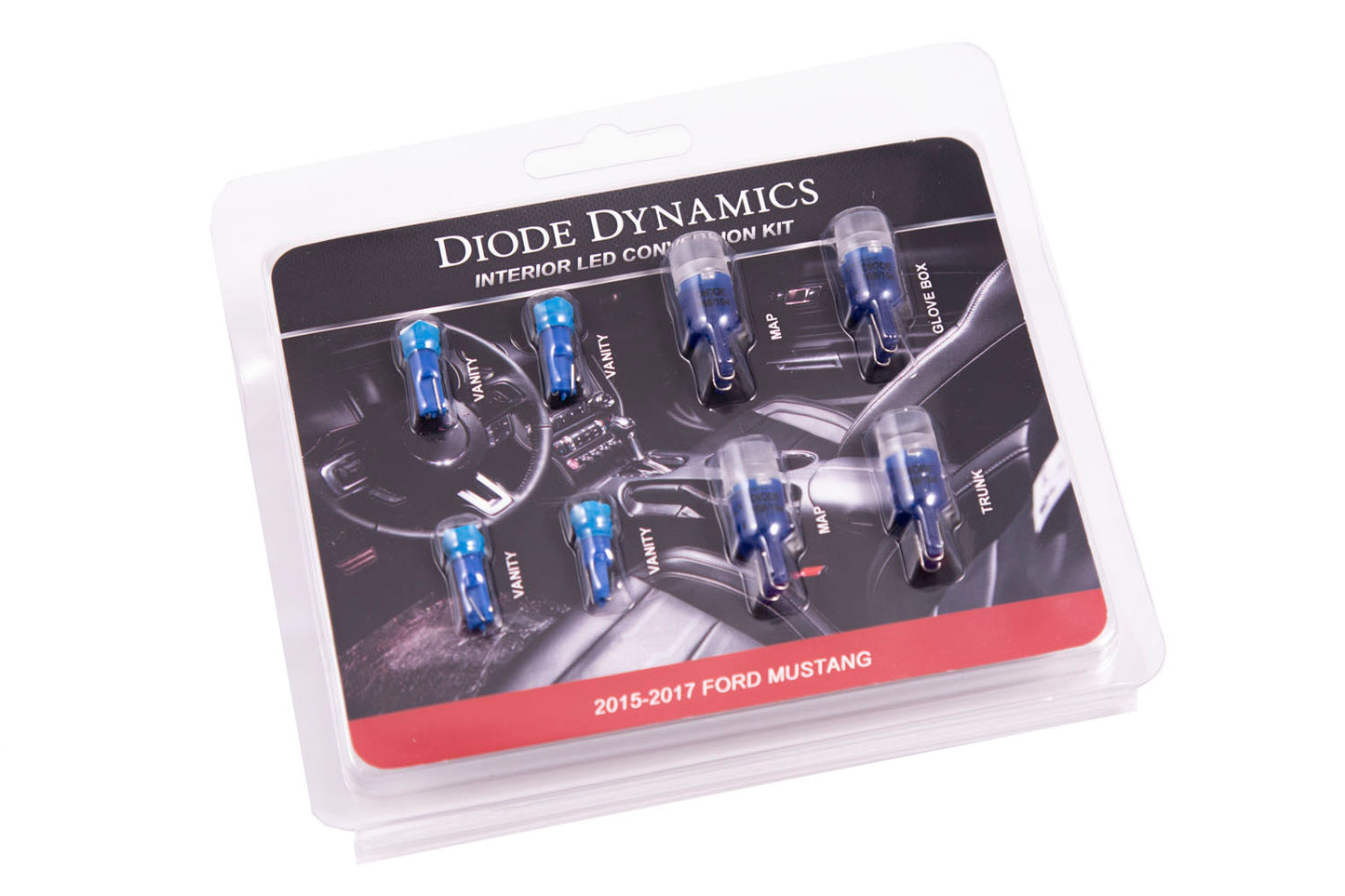 Kit de luces interiores para Mustang 15-17 Mustang Stage 1 Blue Diode Dynamics