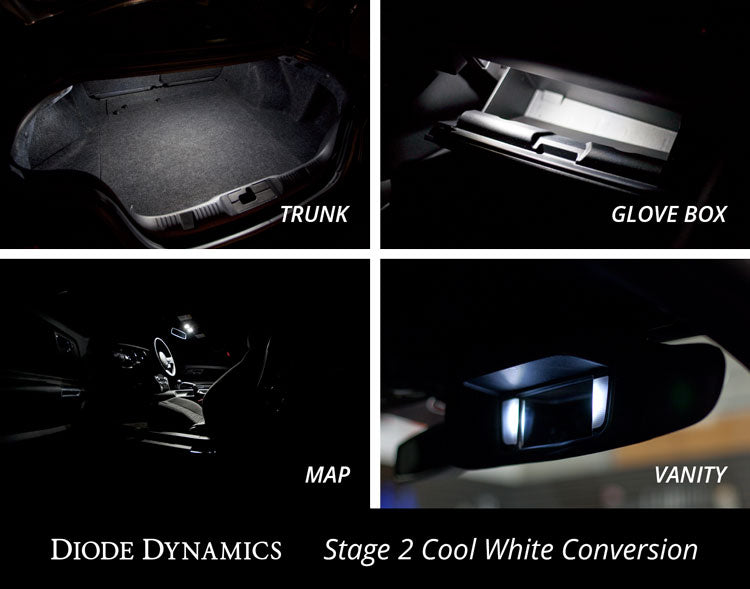 Mustang Innenbeleuchtungssatz 15-17 Mustang Stage 1 Blue Diode Dynamics