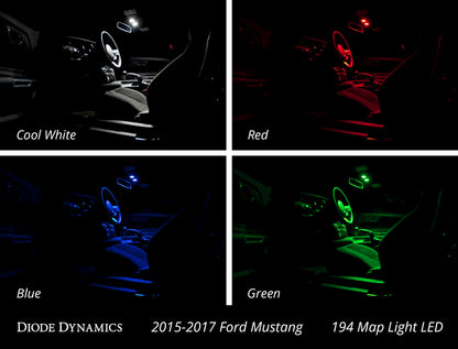 Kit de luces interiores para Mustang 15-17 Mustang Stage 1 Blue Diode Dynamics