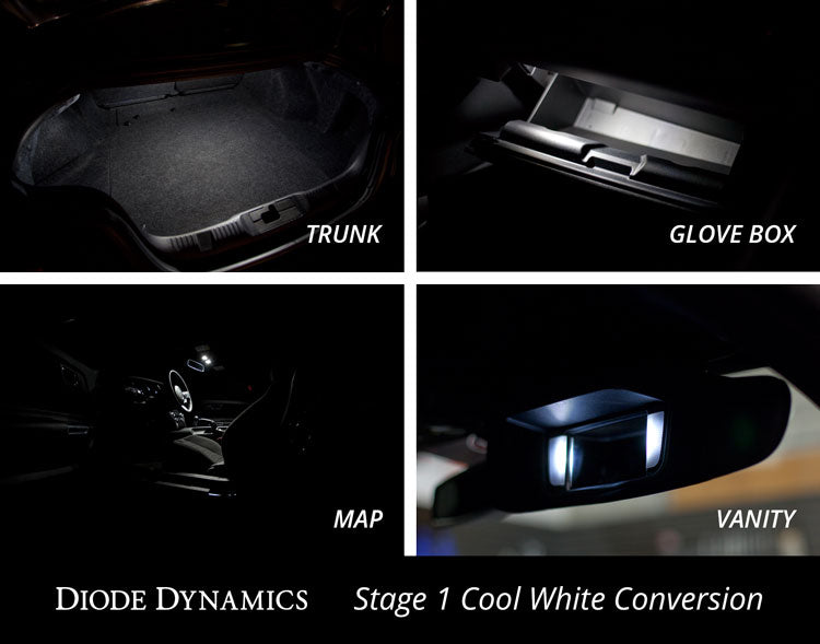 Mustang Innenbeleuchtungssatz 15-17 Mustang Stage 1 Cool White Diode Dynamics