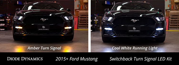 Kit de luces LED de señal de giro Switchback para Ford Mustang 2015-2017 Diode Dynamics