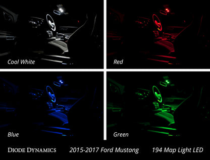 Mustang Interior Light Kit 15-17 Mustang Stage 1 Green Diode Dynamics