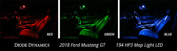 Mustang Interior LED Light Kit 18-19 Mustang Stage 1 Green Diode Dynamics
