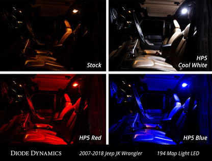 Wrangler JK 4-türiges Innenraum-Kit Stufe 2, Cool White Diode Dynamics