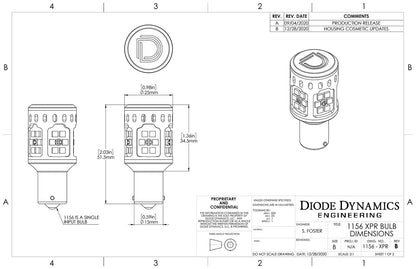 1156 XPR LED-Lampe, kaltweiß, Einzeldiode, Dynamik