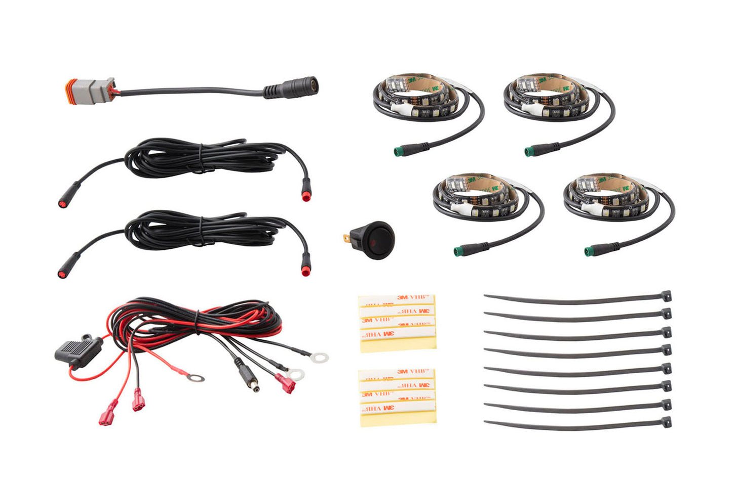 RGBW Grille Strip Kit 4pc Multicolor Diode Dynamics