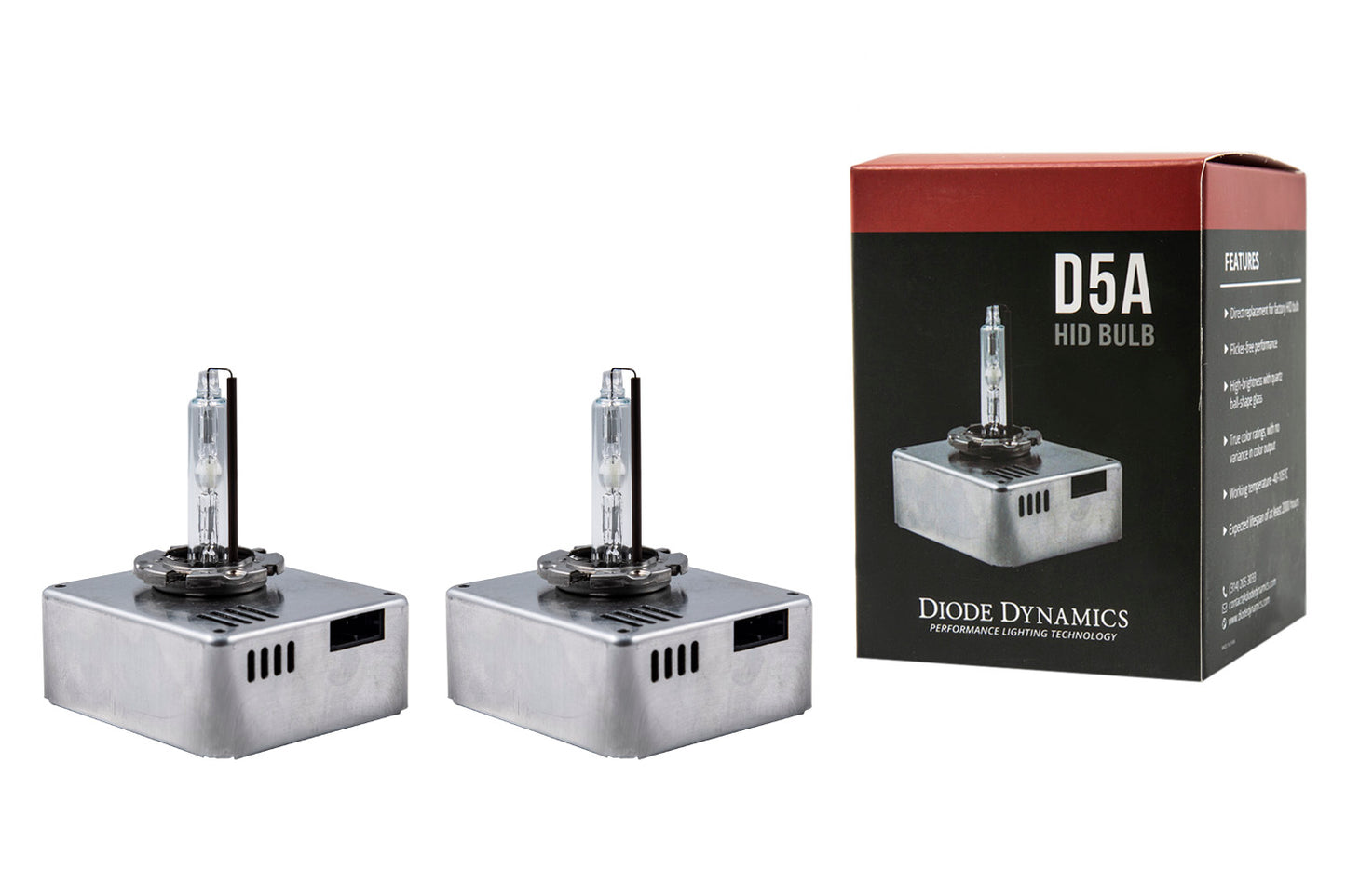 HID Bulb D5A 6000K Pair Diode Dynamics